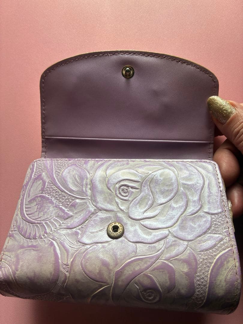 『美品』ANNA SUI 二つ折りがま口財布