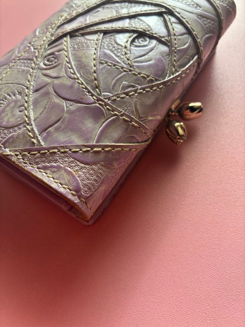 『美品』ANNA SUI 二つ折りがま口財布