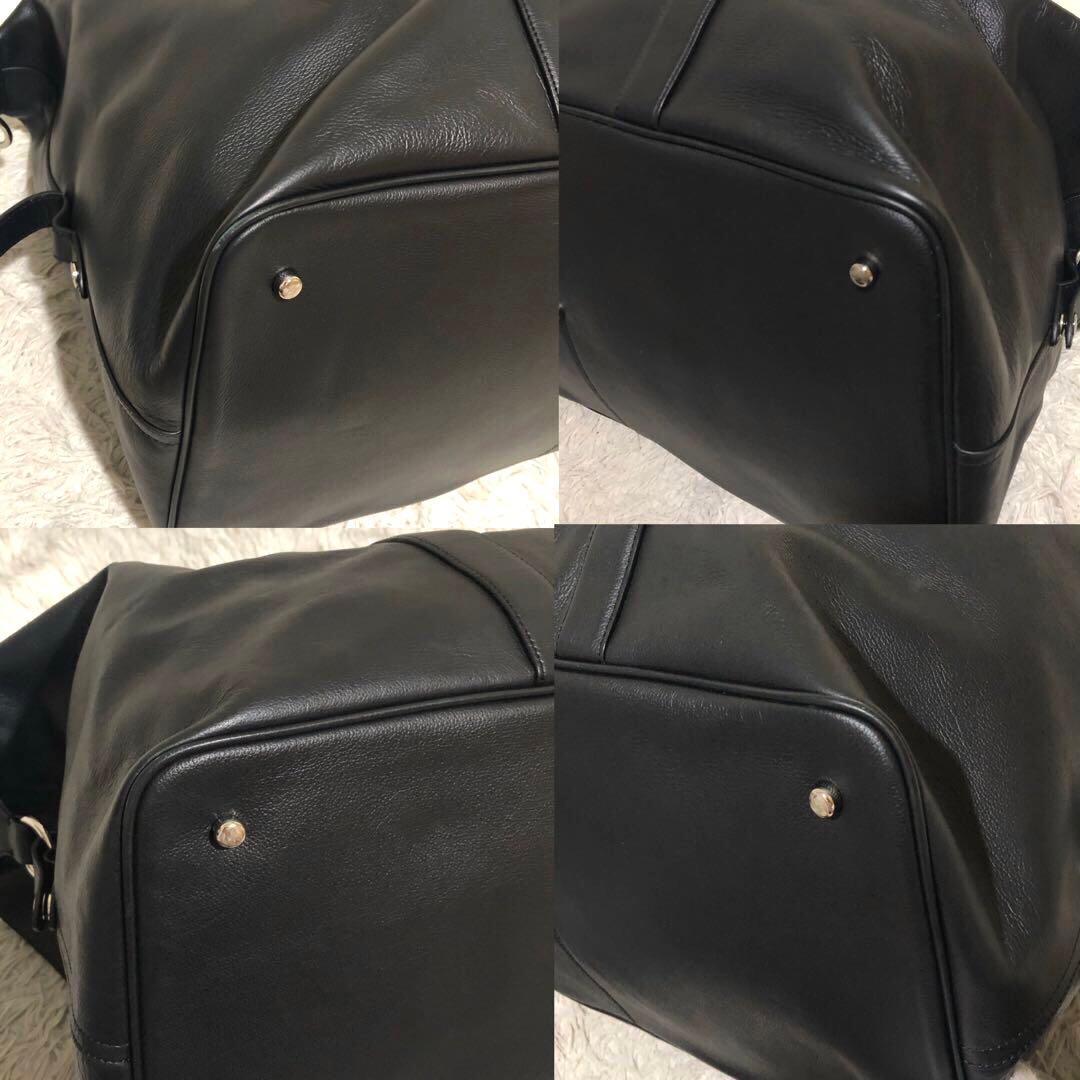 未使用級✨コーチ レザー　2way ボストンバッグ ショルダーバッグ ブラック