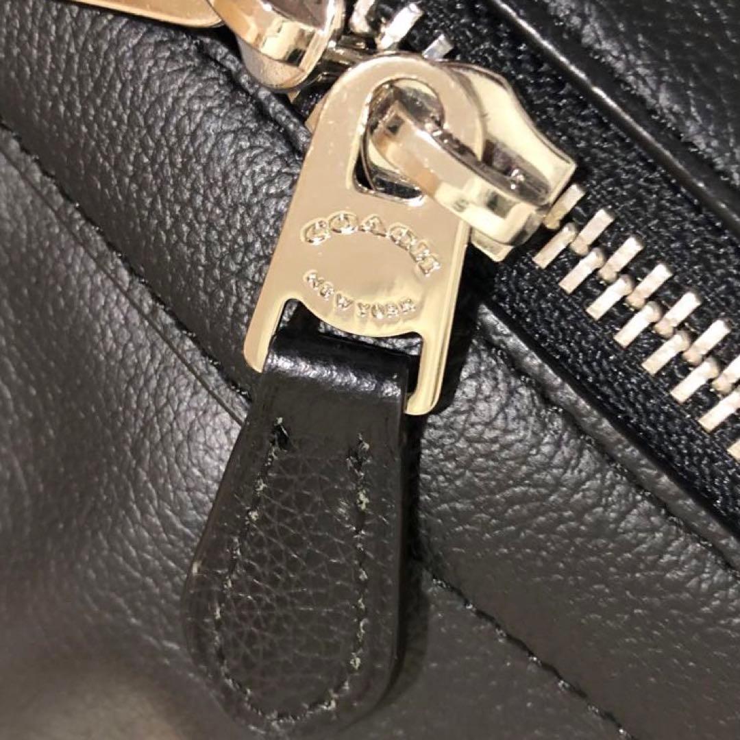 未使用級✨コーチ レザー　2way ボストンバッグ ショルダーバッグ ブラック
