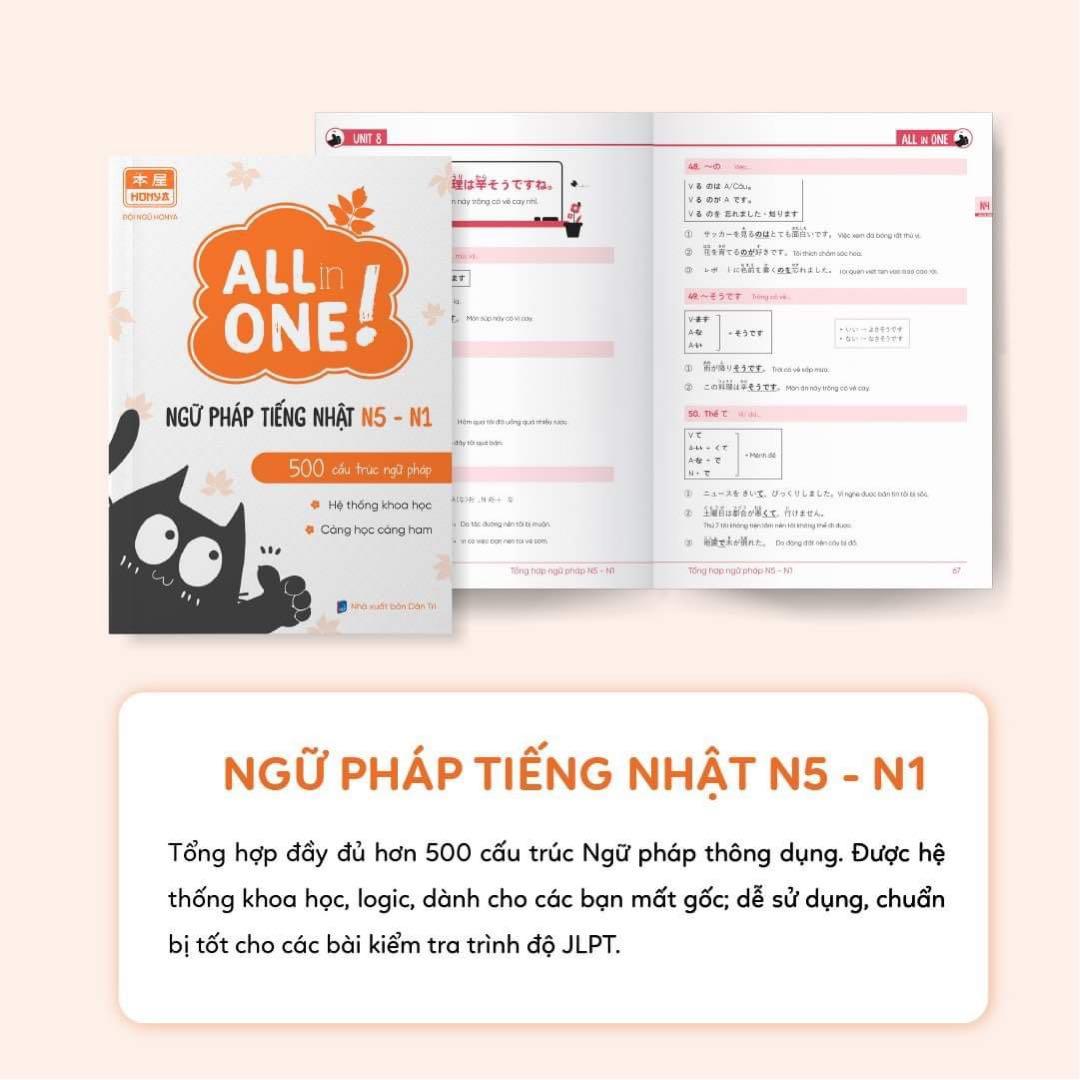 ALL IN ONE 日本語能力試験　5冊セット　プレゼント付き　ベトナム語版