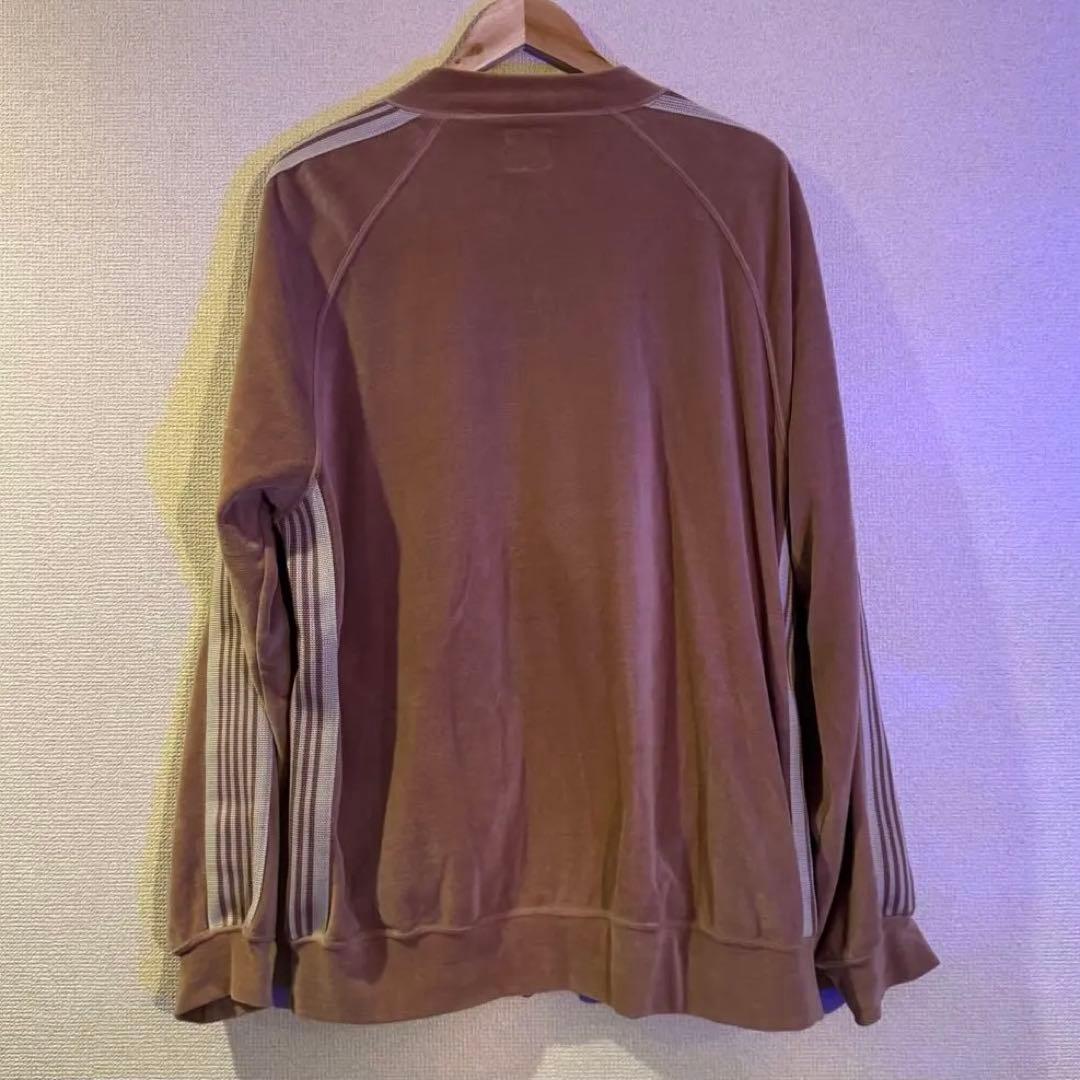 Needles ベロア トラック ジャケット ベージュ MR291 XL