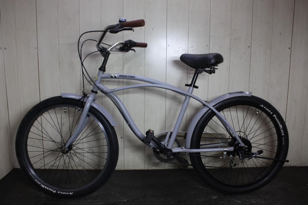 プロテックpro-tec 24インチ　シマノ6速 410mm ビーチクルーザー