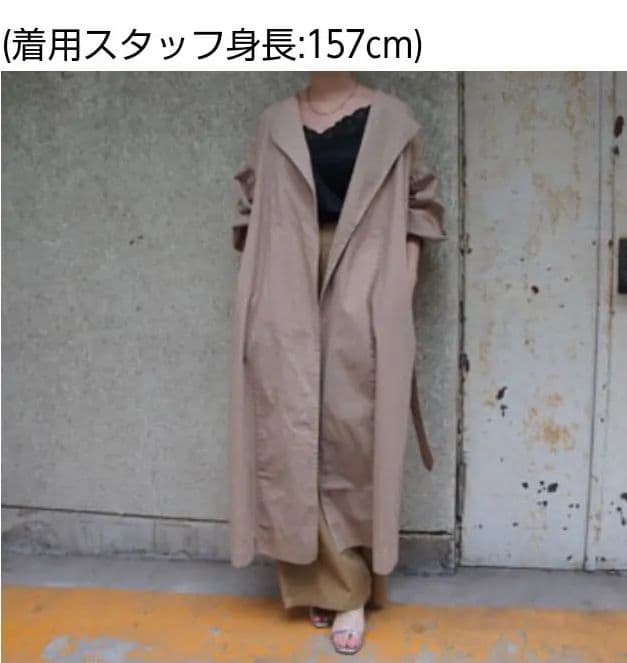 H アッシュ 中目黒 カフタンドレスコート トレンチコート