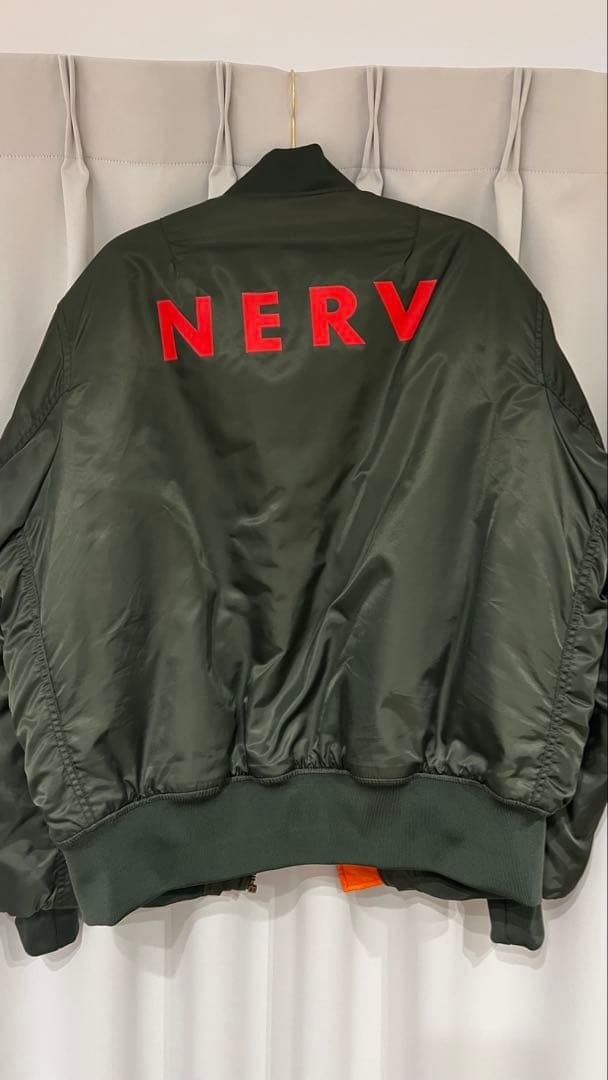 【レア】NERVロゴ付き MA-1ジャケット Lサイズ
