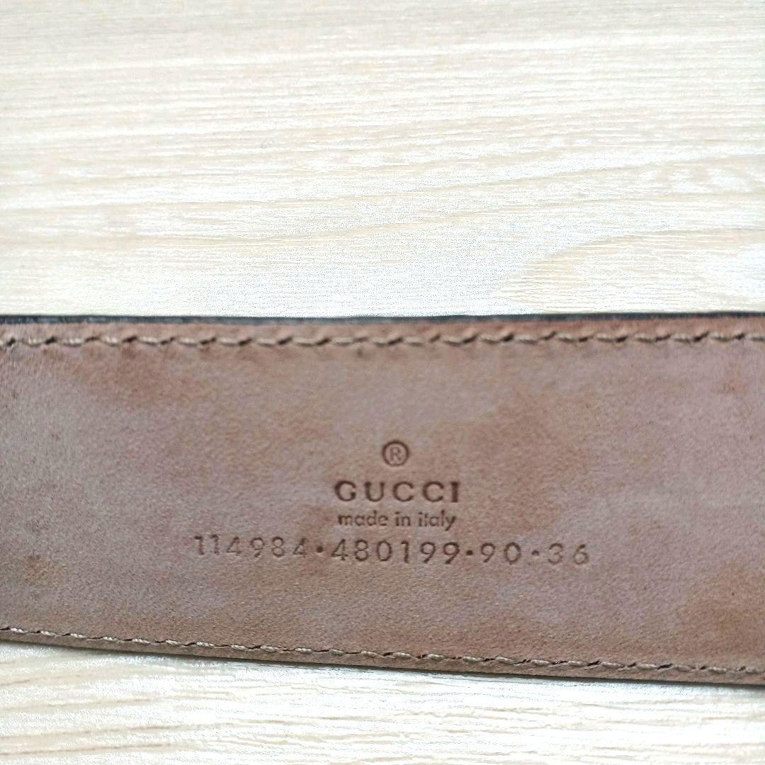 GUCCIベルト インターロッキング ブラック シルバー グッチシマ ほぼ未使用