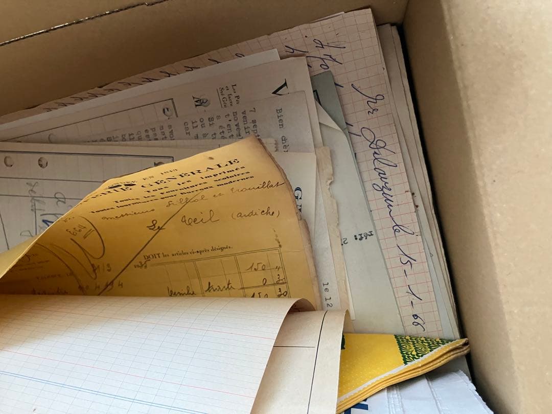 『専用です』　海外　ヴィンテージ 紙もの詰め合わせ　書類　領収書　マルシェ