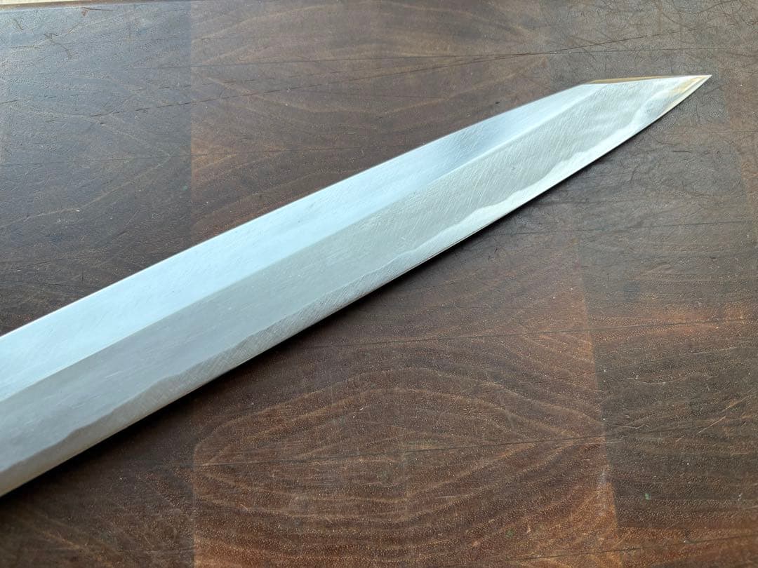 正本総本店　玉白鋼　切付　柳刃　300mm 尺　包丁　和包丁　研ぎ済　水牛柄
