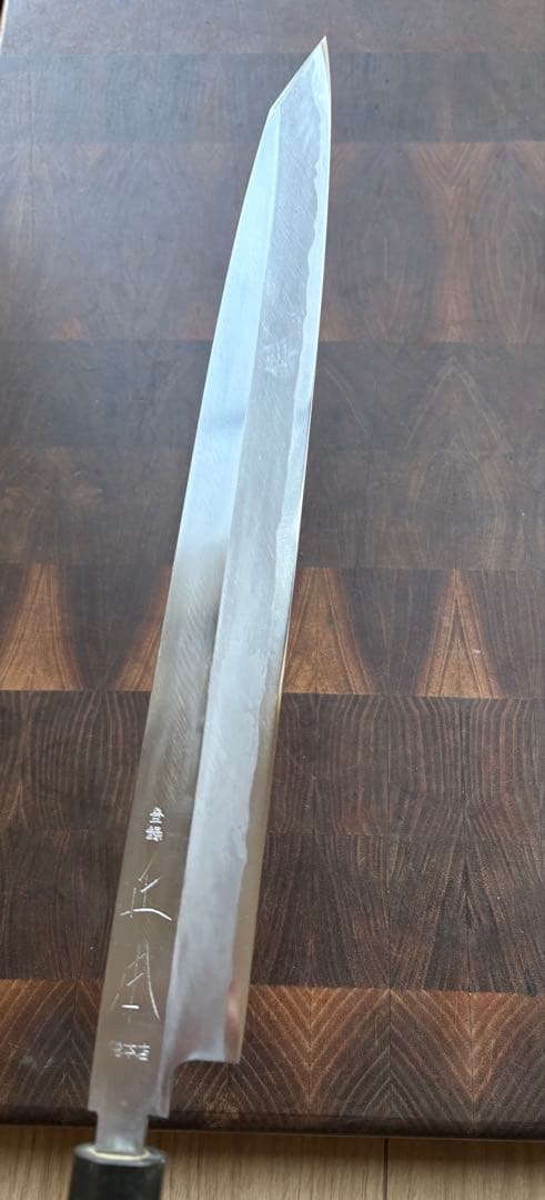 正本総本店　玉白鋼　切付　柳刃　300mm 尺　包丁　和包丁　研ぎ済　水牛柄