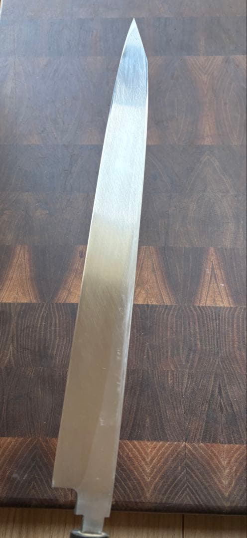 正本総本店　玉白鋼　切付　柳刃　300mm 尺　包丁　和包丁　研ぎ済　水牛柄
