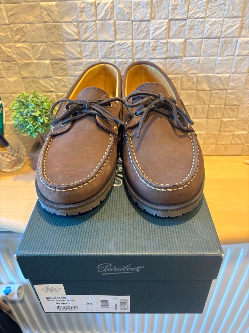 パラブーツ paraboot MALO マロ　ヌバック　グリンゴ　9.5 28