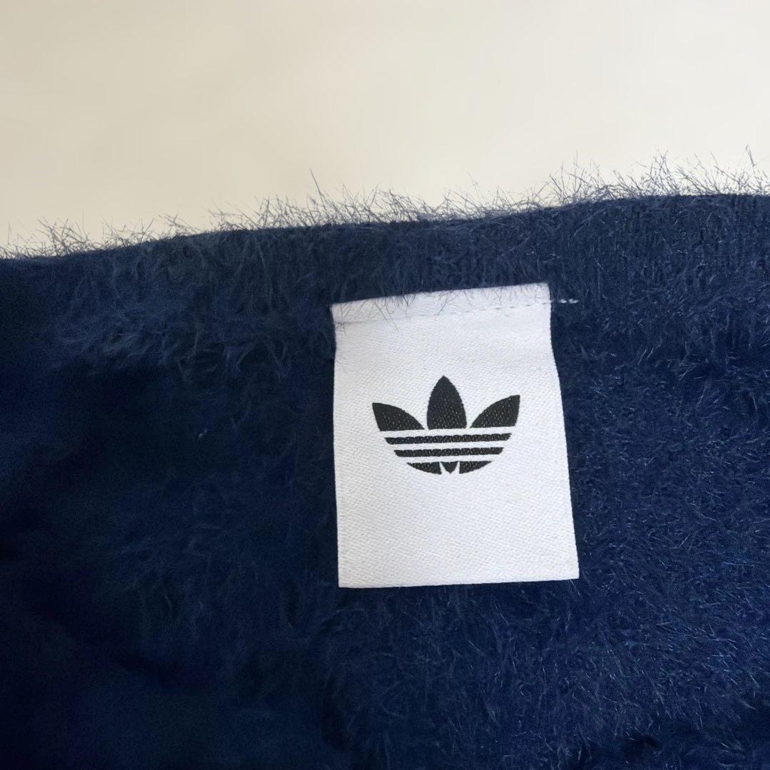 adidas フラッフィーニットカーディガン ネイビー XSサイズ りなてぃ
