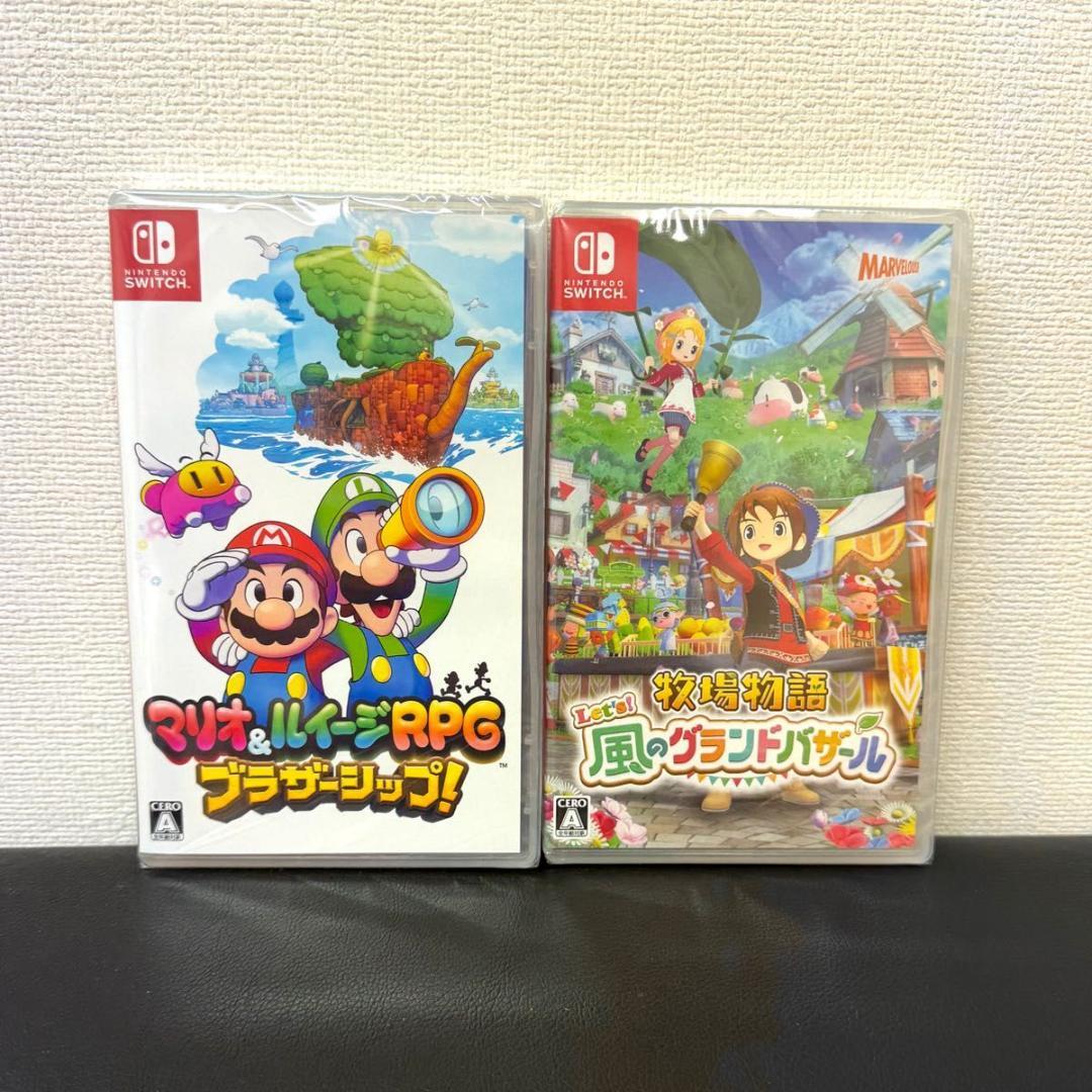 新品　マリオ&ルイージRPG 牧場物語 Let's! 風のグランドバザール