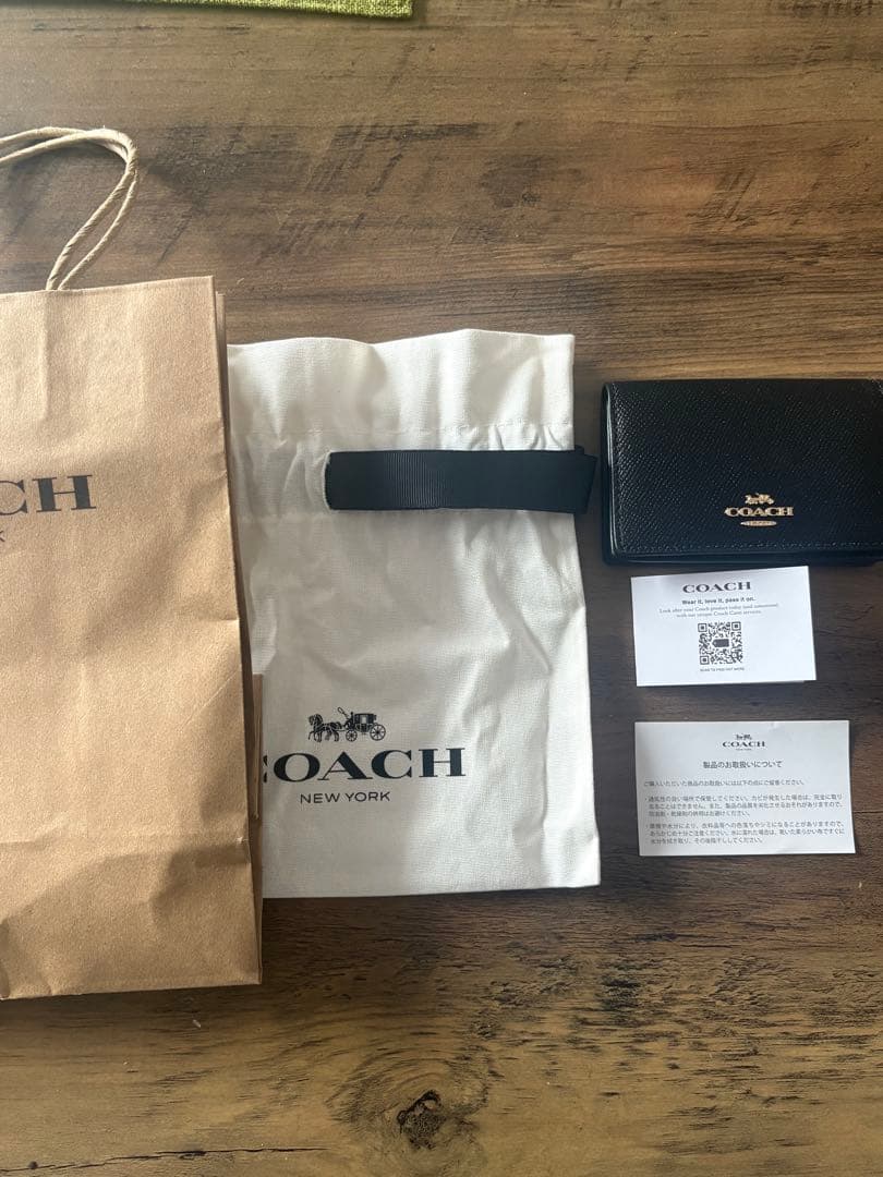 COACH ブラック 名刺入れ