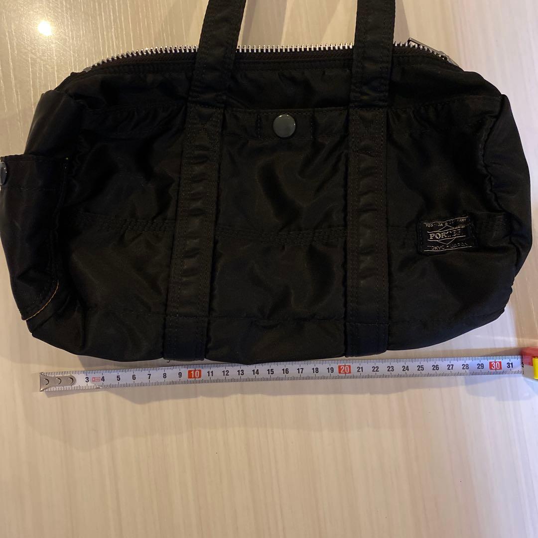 ま*き様 PORTER タンカー ダッフルバッグミニボストン ミニドラム　ブラッ