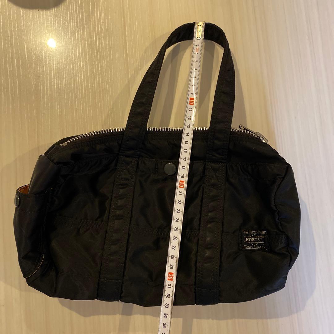 ま*き様 PORTER タンカー ダッフルバッグミニボストン ミニドラム　ブラッ