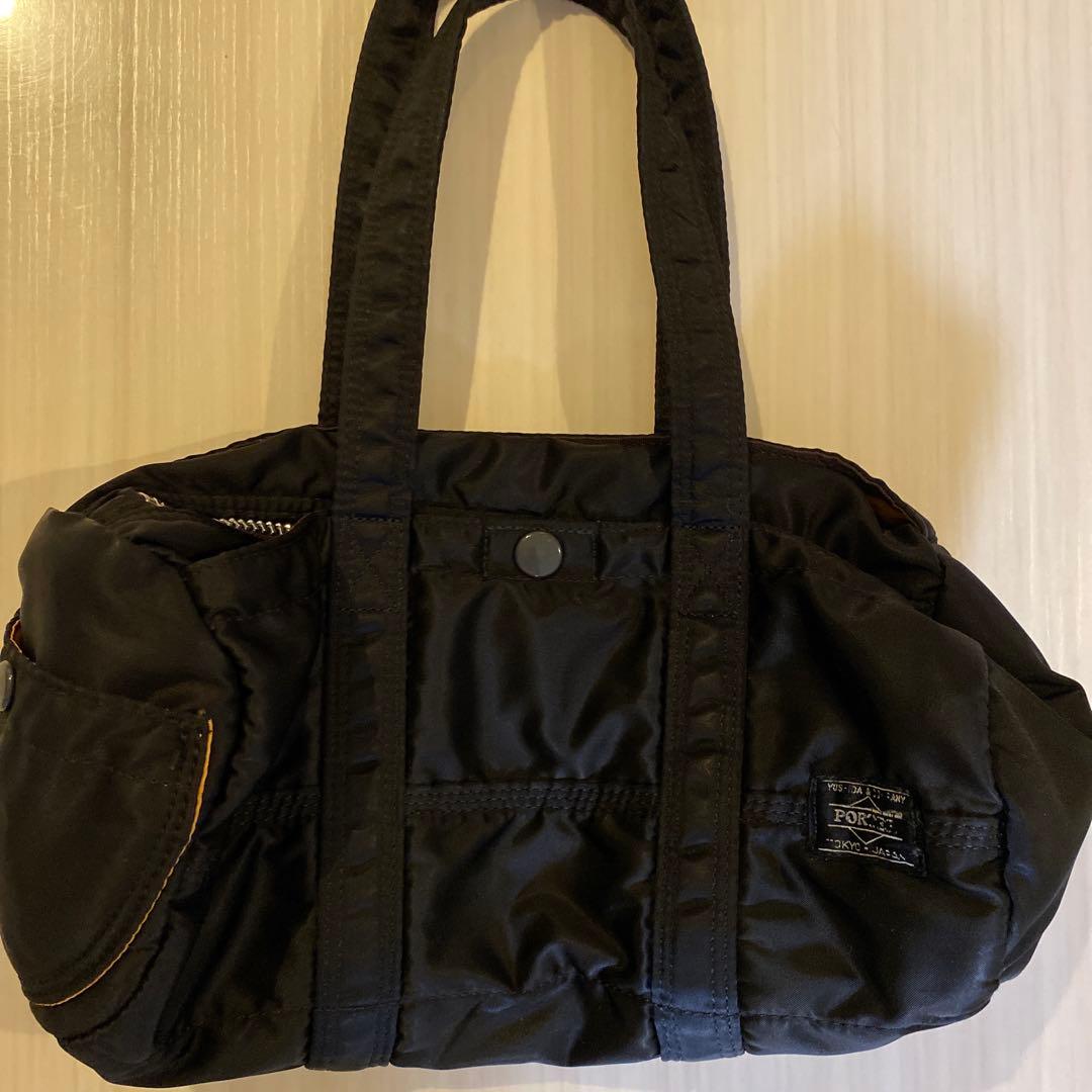 ま*き様 PORTER タンカー ダッフルバッグミニボストン ミニドラム　ブラッ