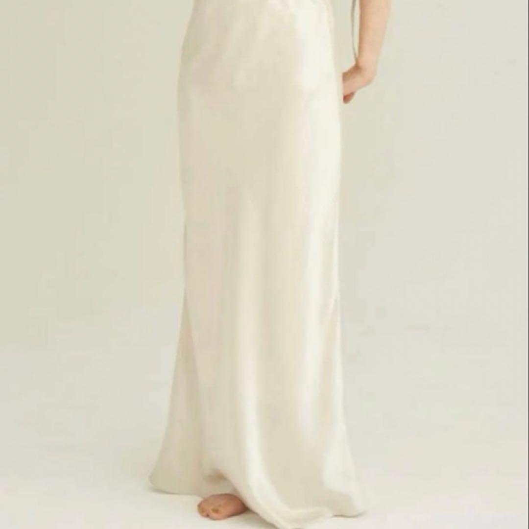 《 ENOF 》 ace long skirt ホワイト　L ペチコート付き