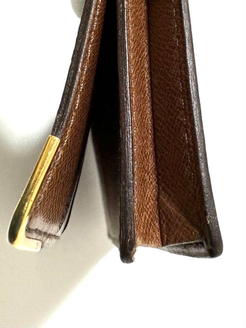Louis Vuitton モノグラム 二つ折り財布　ヴィテージ　傷あり