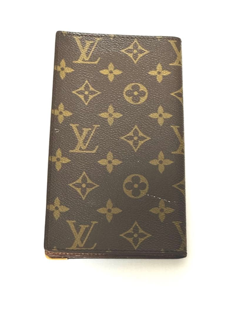 Louis Vuitton モノグラム 二つ折り財布　ヴィテージ　傷あり