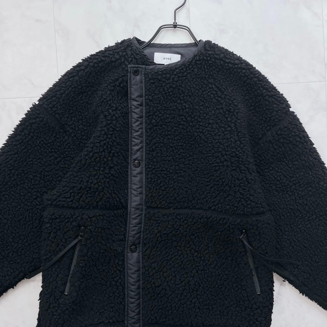 HYKE ハイク FAUX SHEARINGCOAT / ボアロングコート1