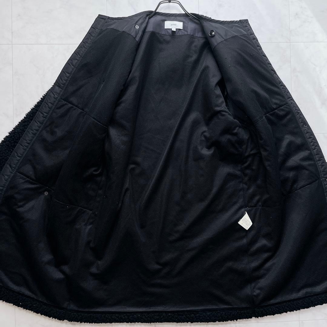 HYKE ハイク FAUX SHEARINGCOAT / ボアロングコート1