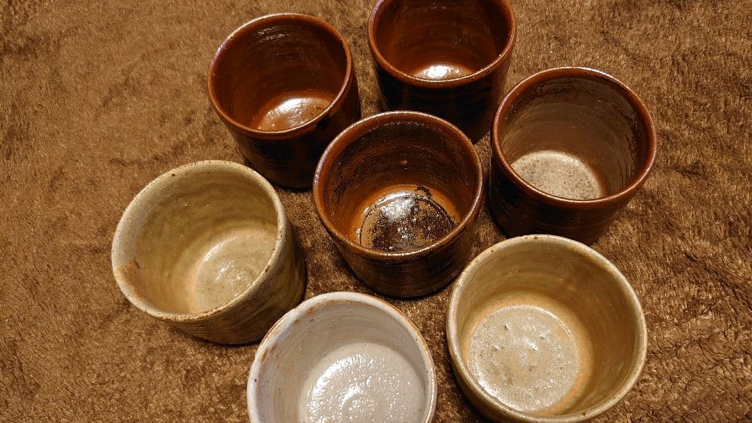 古越前　越前焼　そば猪口　蕎麦猪口　向付　蔵出し　７客