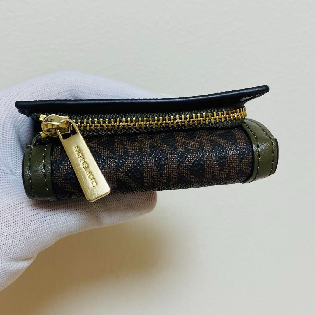 【極美品】マイケルコース 3つ折り 財布 シグネチャー コンパクト
