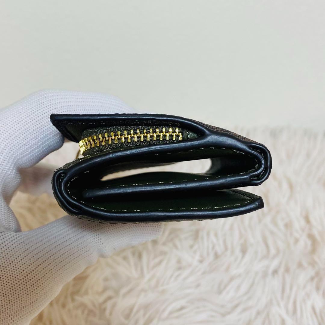 【極美品】マイケルコース 3つ折り 財布 シグネチャー コンパクト