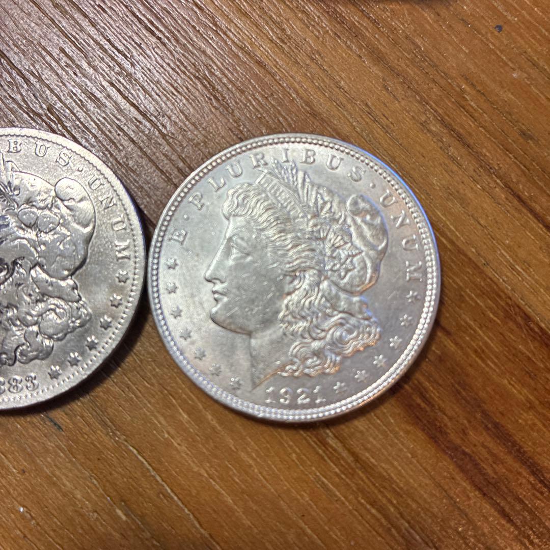 モーガン銀貨 1883年と1921年セット