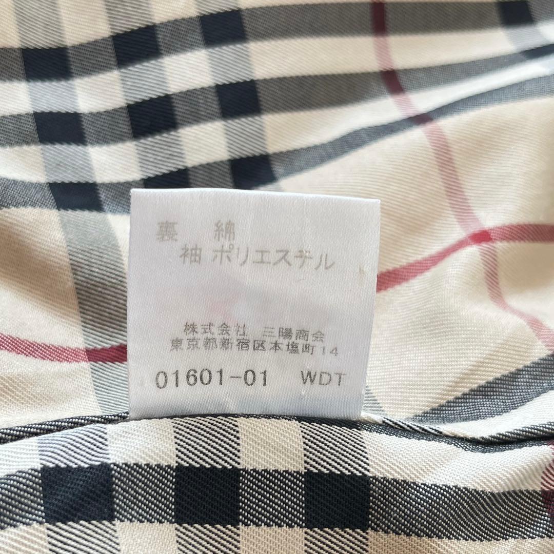 美品　バーバリー　トレンチコート　黒　ノバチェック　ベルト