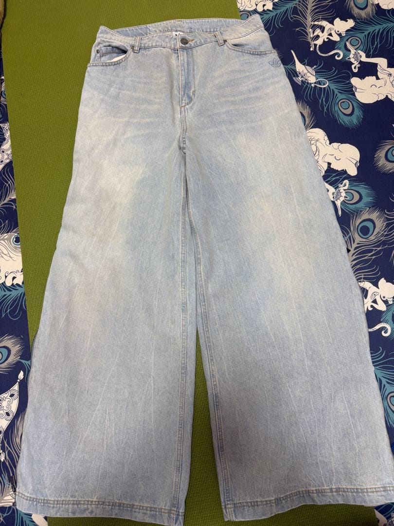 adidas アディダス DENIM ZIP PANT JX9210 sz 32