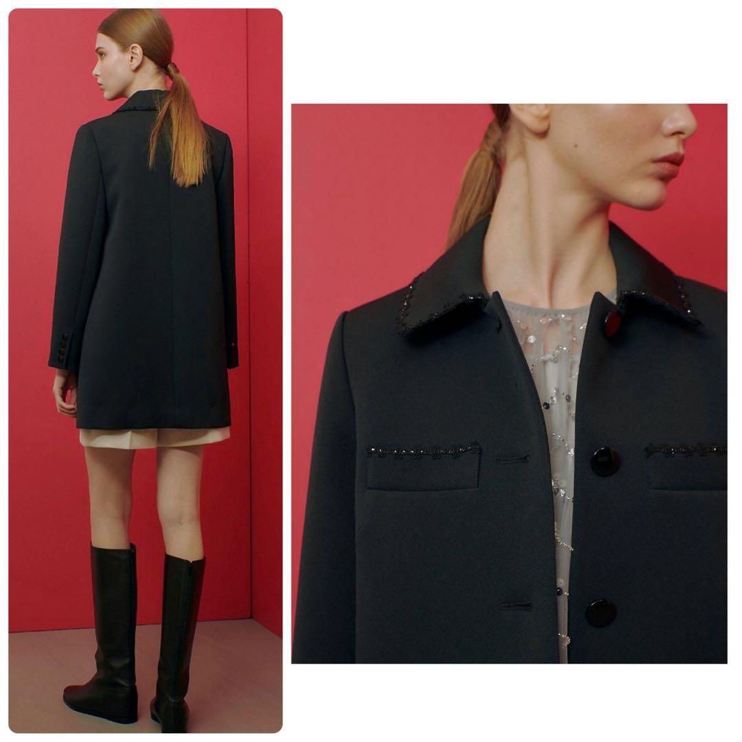 新品✨　25SS 定価6.6万　ルルウィルビー　ステンカラーコート　ジャケット