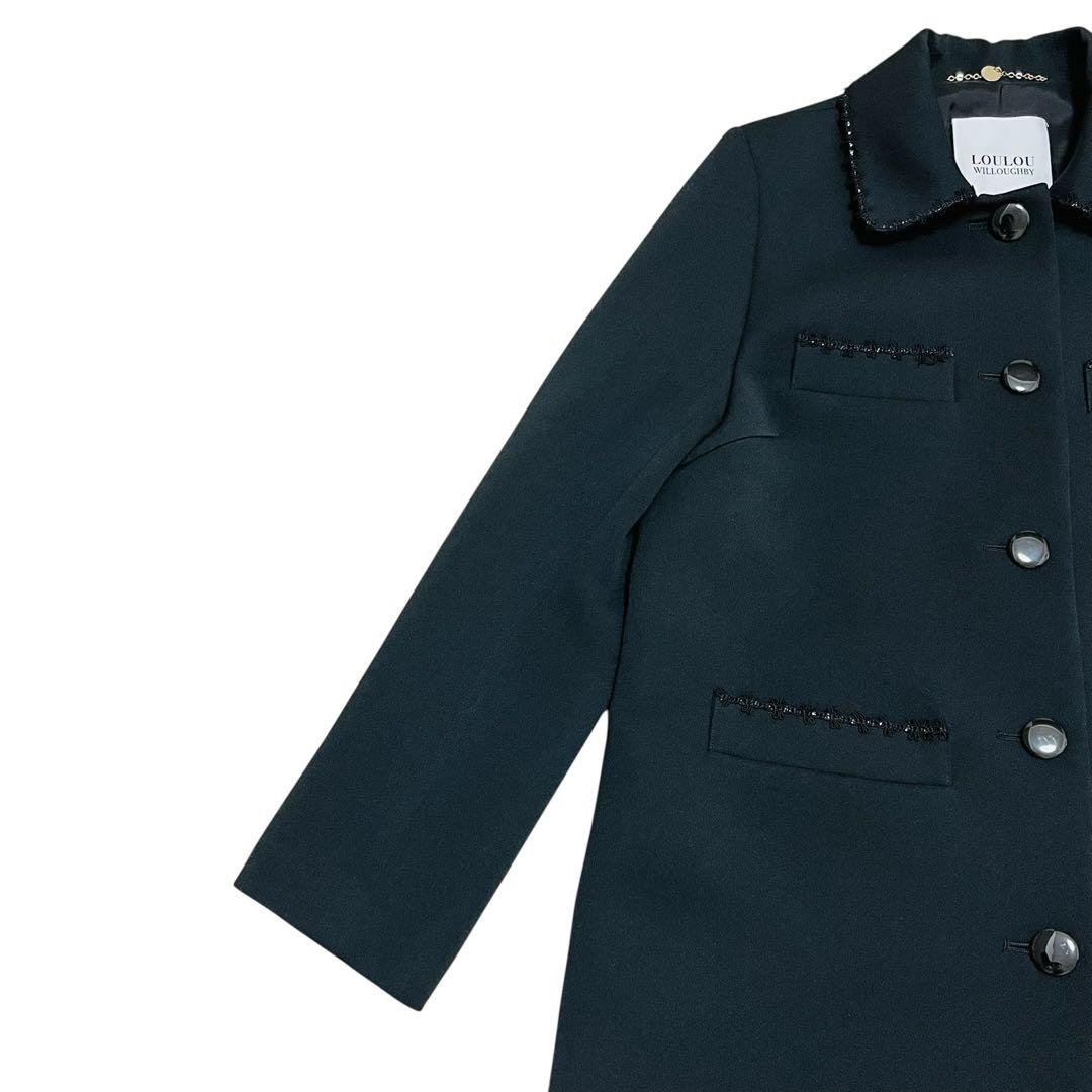 新品✨　25SS 定価6.6万　ルルウィルビー　ステンカラーコート　ジャケット