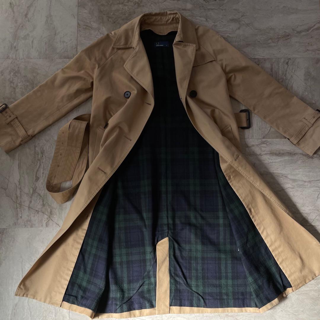 FRED PERRY フレッドペリー ベージュ トレンチコート