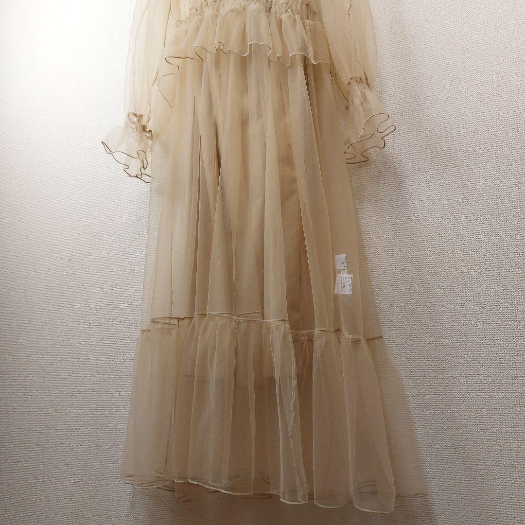 【人気】インナー付　ランバンオンブルー　LANVIN en blue　ワンピース