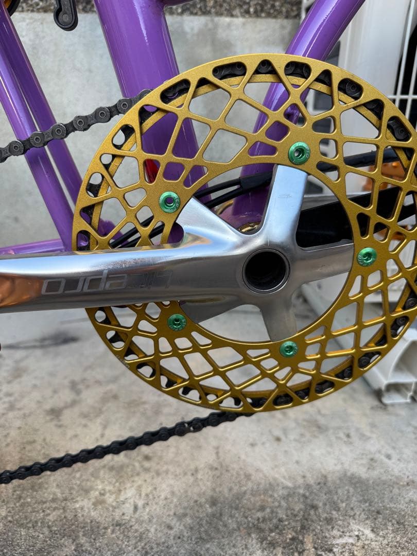 LITEPRO 折りたたみ自転車 パープル 16インチ
