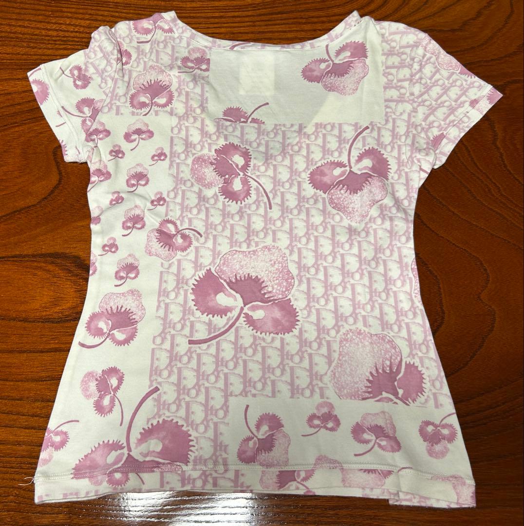 USED☆Christian Dior 花柄 Tシャツ　SizeM