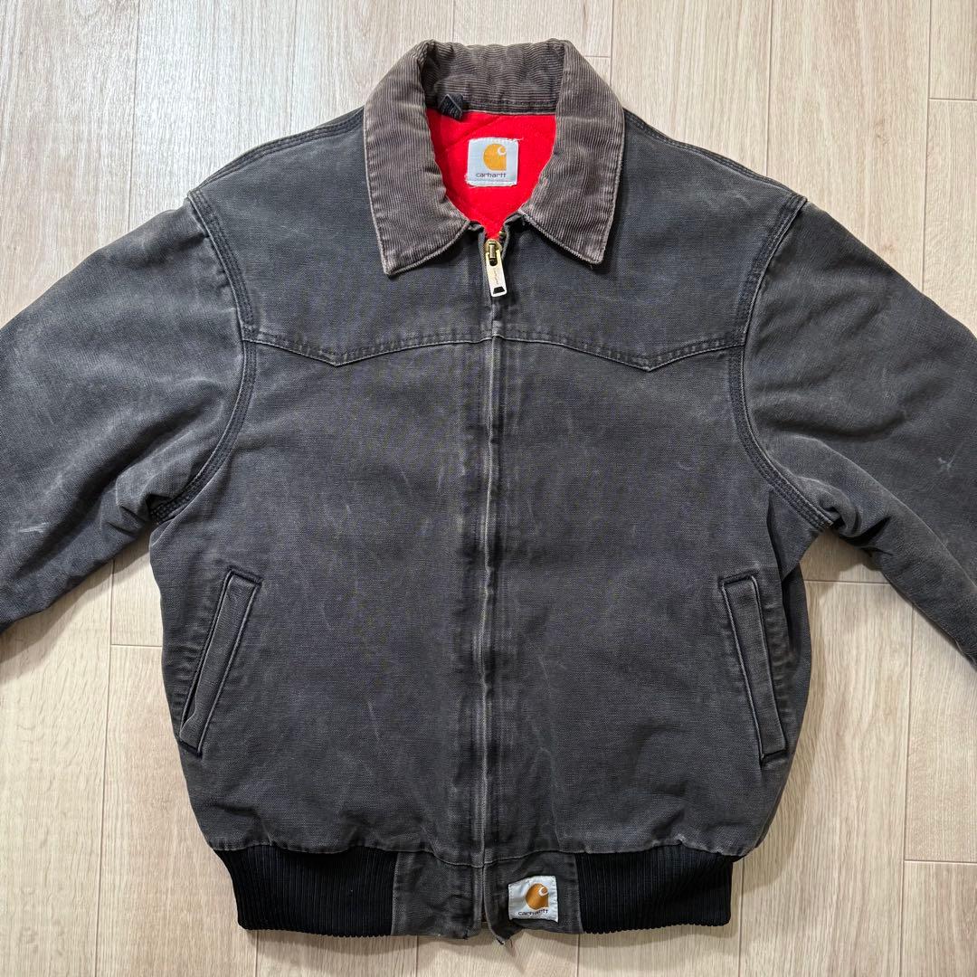 墨黒フェードM！Carhartt サンタフェジャケット ブラック J13BLK