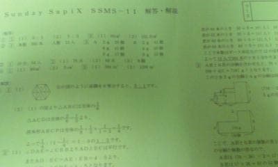 CaOlサピックス・難関校ＳＳ特訓＊６年＊算数／武蔵 対策プリント ２０回