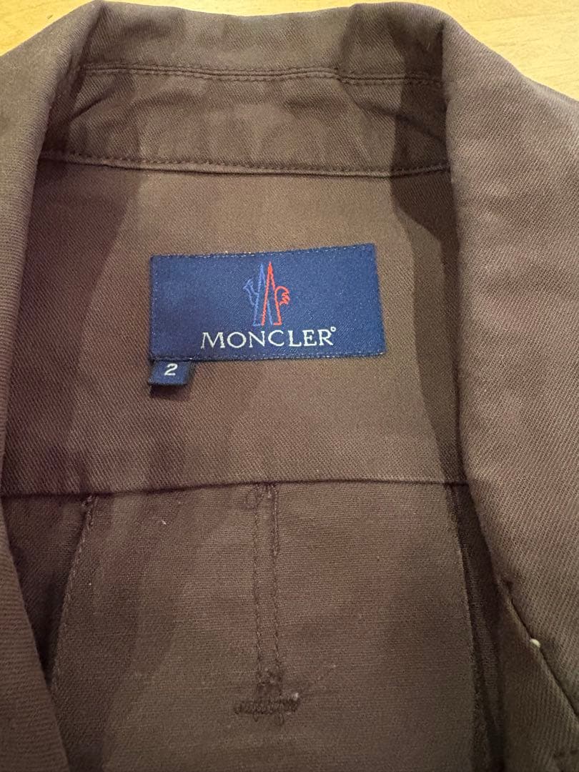 モンクレール MONCLER スプリングコート ブラウン サイズ2