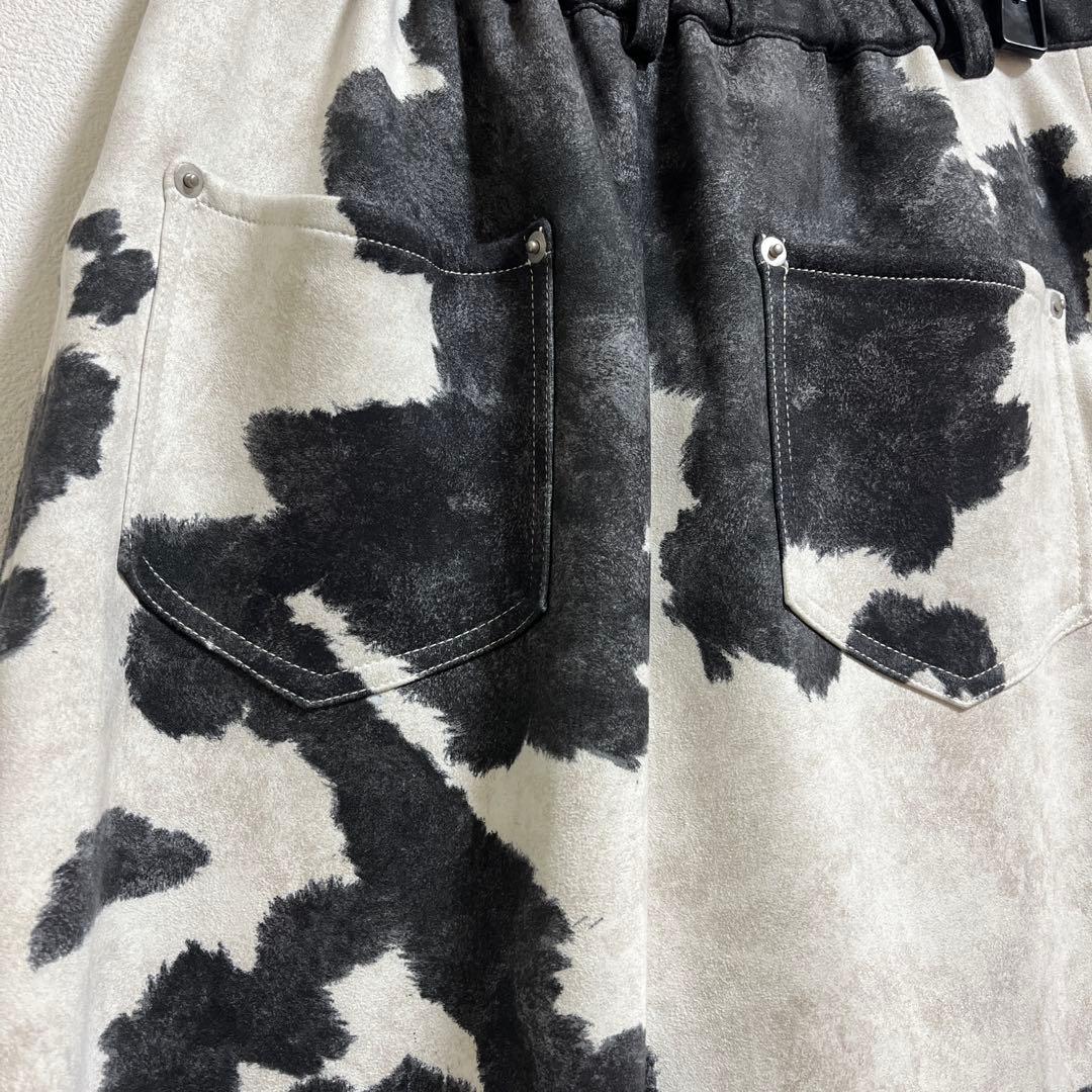 アメリ ★ COW PATTERN SUEDE LIKE SKIRT 【 S 】
