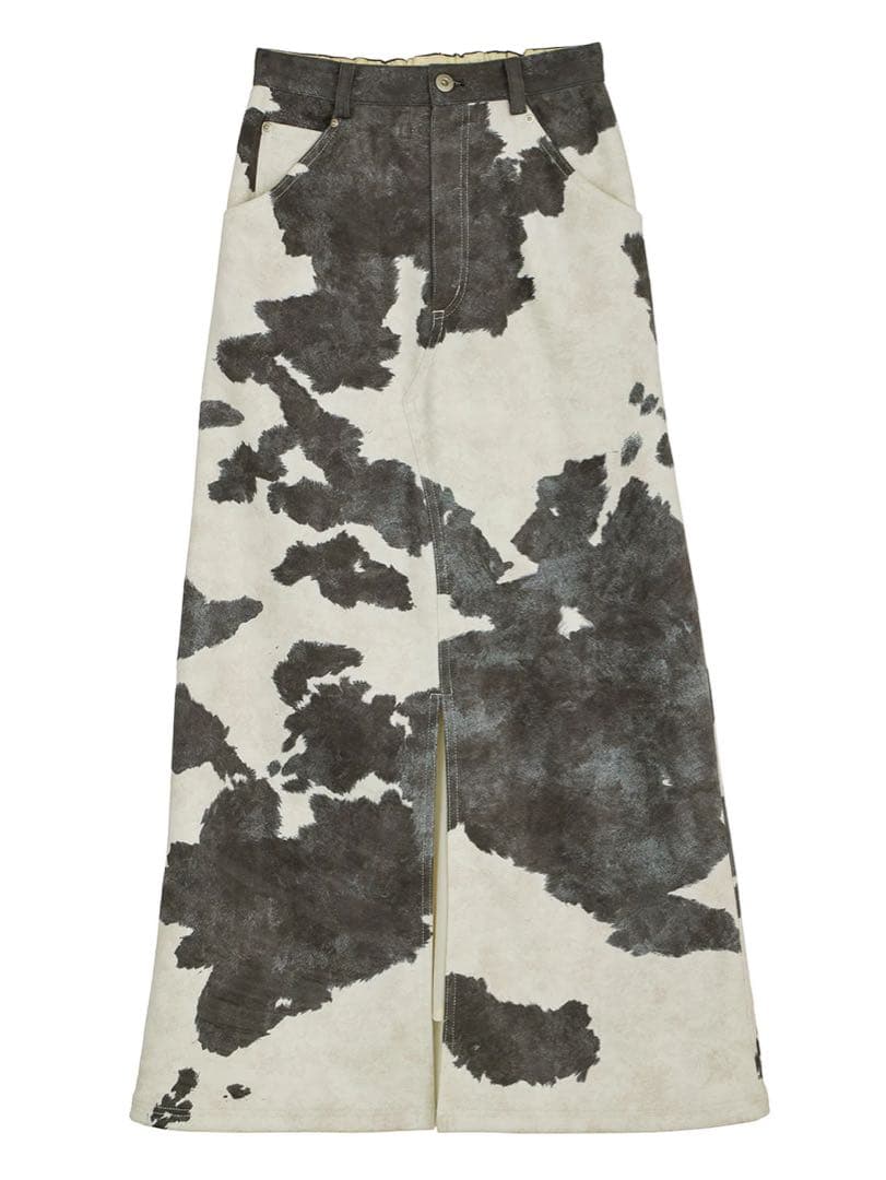 アメリ ★ COW PATTERN SUEDE LIKE SKIRT 【 S 】