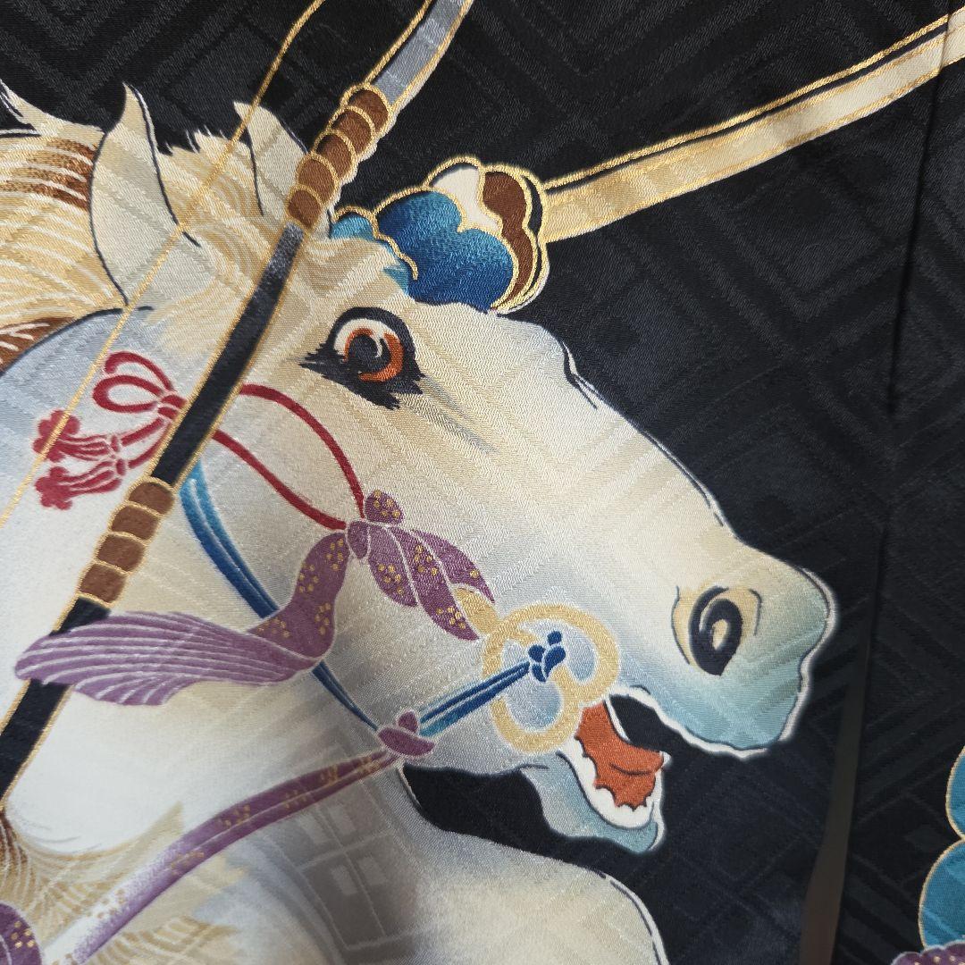 1-7 正絹　男の子お祝い着物　産着　七五三