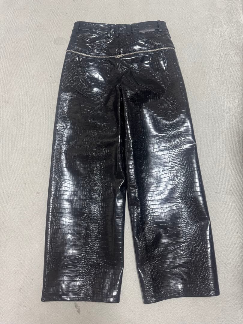 レア goar.archive クロコ black pants