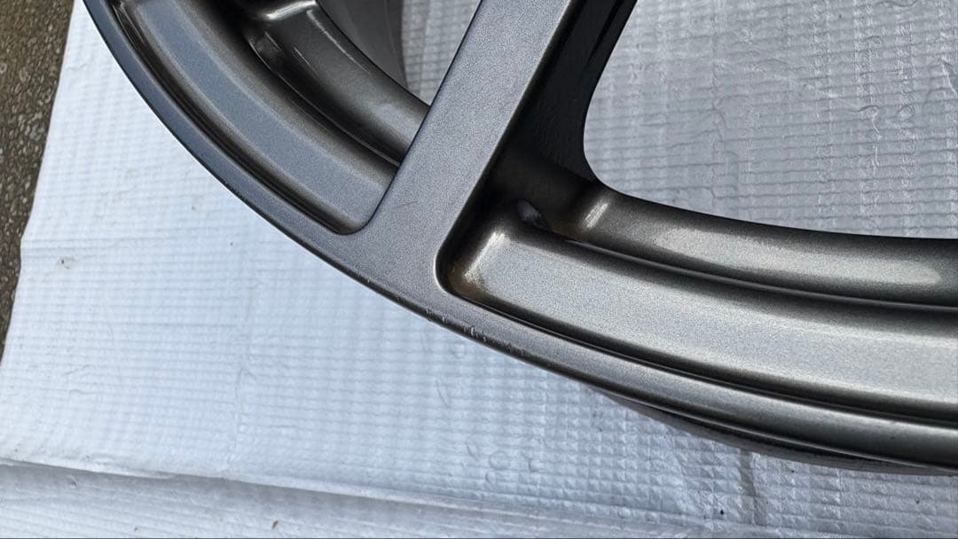 SUBARU STI 純正OP 17インチ7.5J+48 ガンメタホイール①