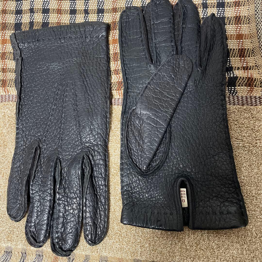 【ヴィンテージ美品】人気の旧タグ逸品/DE.MI.ペッカリー手袋8表示