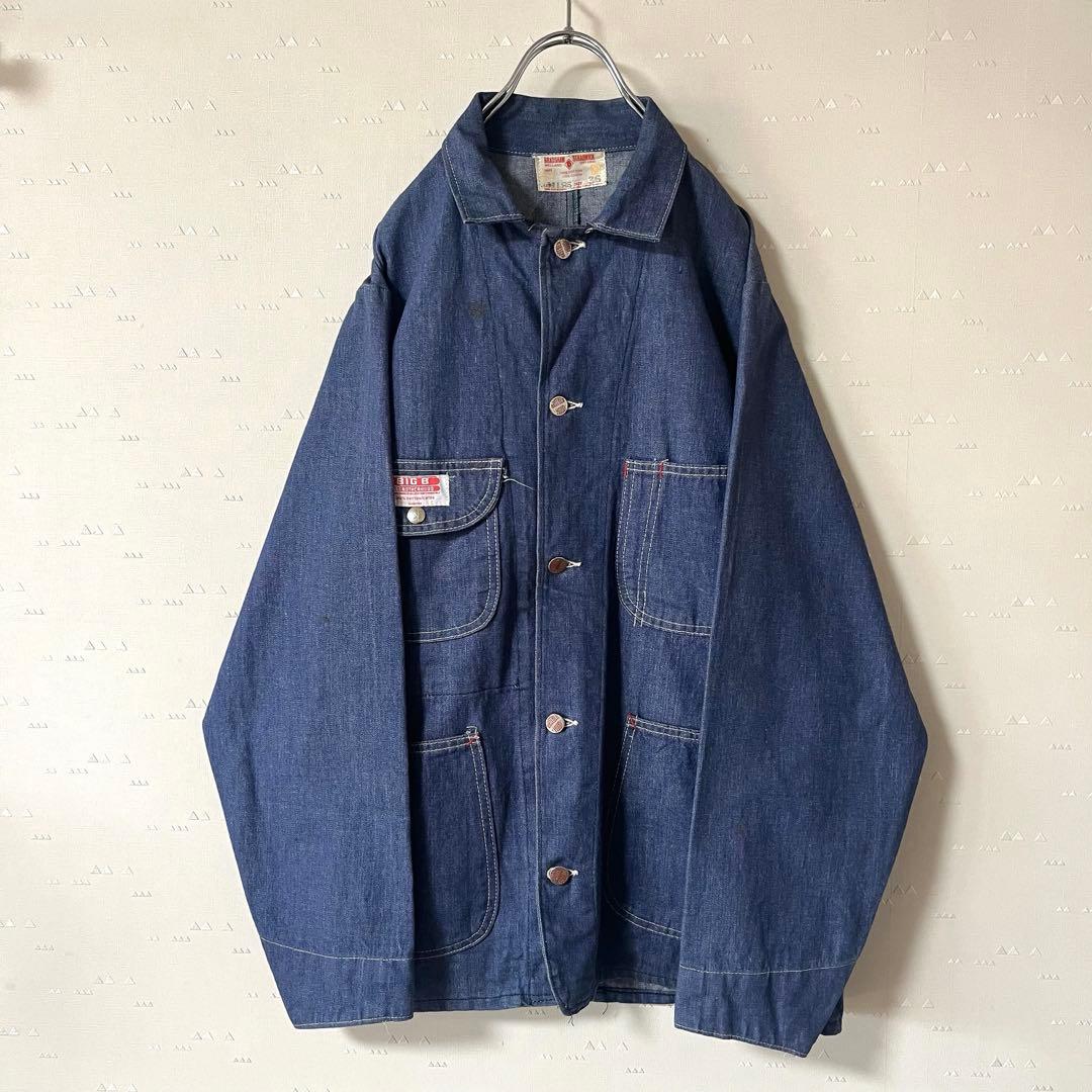 古着 濃紺 50's ヴィンテージ ブラザーフッド デニム カバーオール