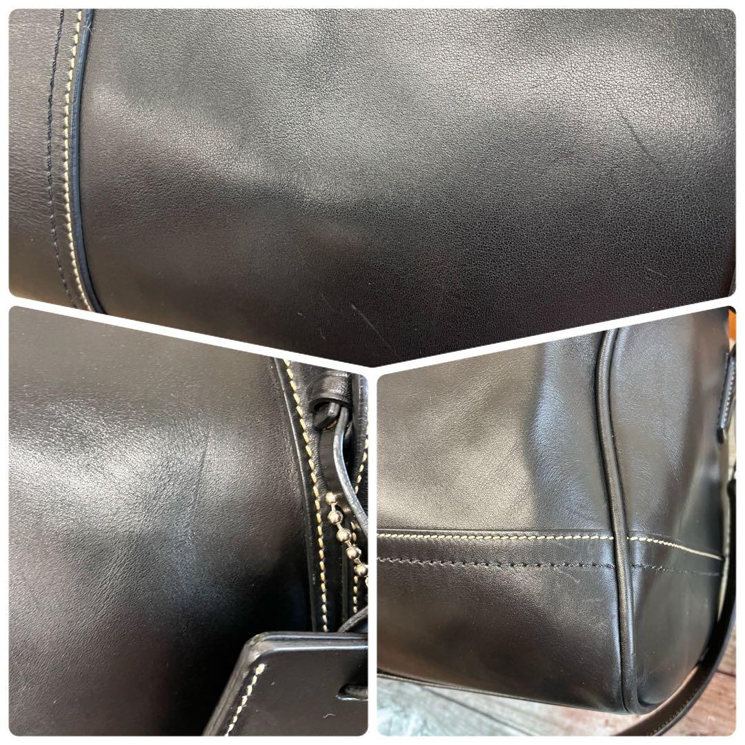 コーチ COACH ボストンバッグ レザー 黒 ブラック 大容量 旅行 2way