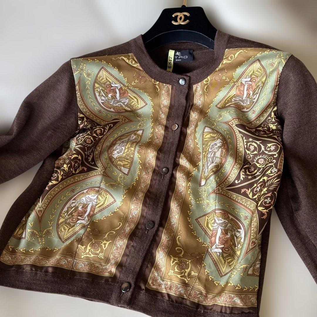 ETRO シルク 薄手ボレロカーディガン